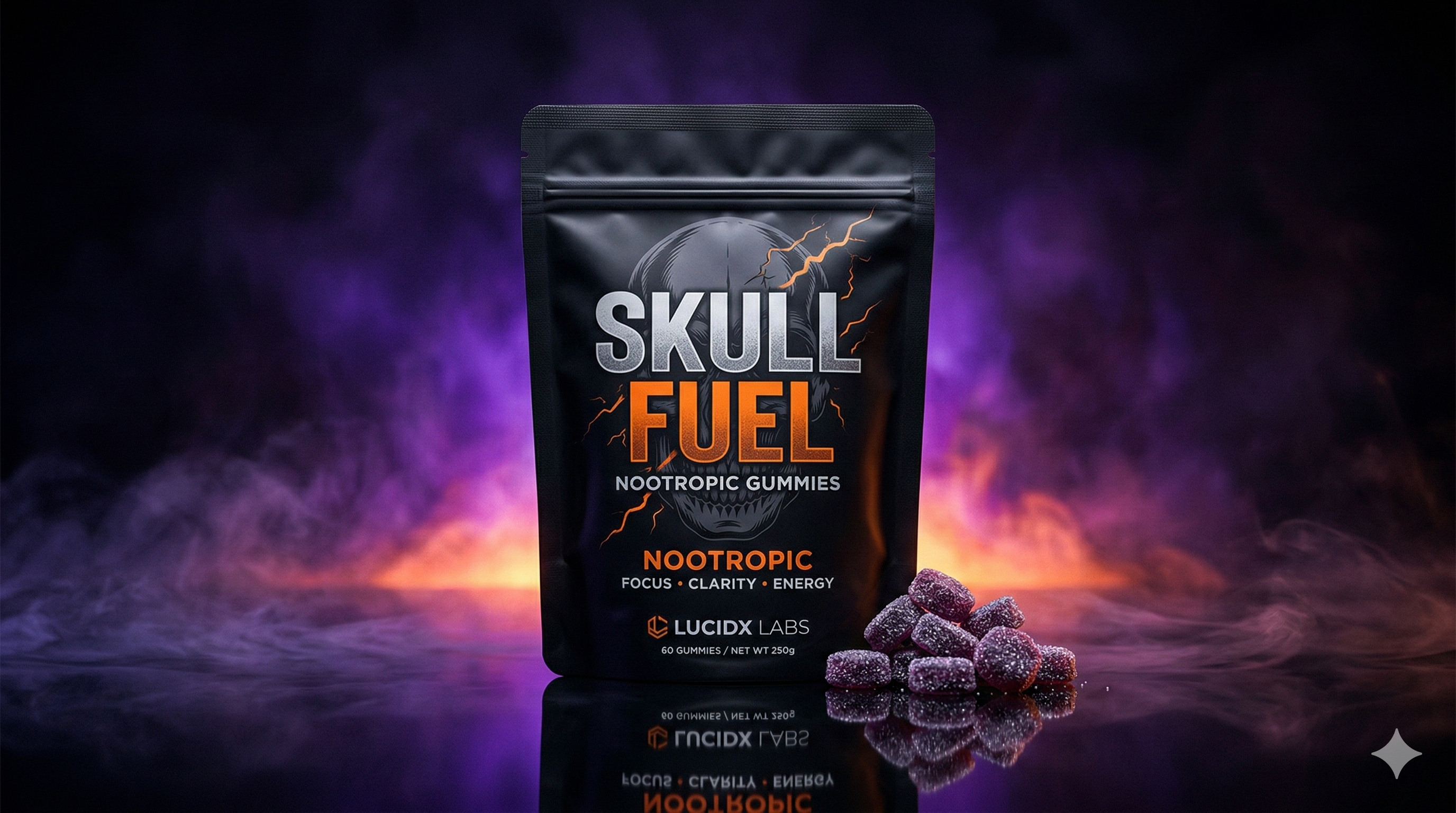Skull Fuel Nootropic Gummies by Lucid X Labs